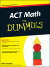 ACT Math For Dummies (eBook)